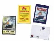 R.M.S TITANIC POSTCARDS SET OF 3 WHITE STAR SHIPPING LINE RMS SHIP BELFAST 1912