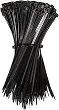 OZSTOCK Cable Ties Zip Ties Nylon UV Stabilised Bulk Black Cable Tie Nylon Zip Ties for Outdoor Use – Heat & Chemical Resistant Secure Wire, Hose, & DIY Organizing (3.00mmx100mm, 100PCS)