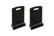 2x Quartet Double-Sided A5 Menu Chalkboard Cafe Restaurant Tabletop Sign Board