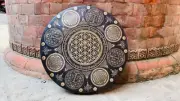 Tree of Life & Flower of Life Engraved Fancy Multi variation Gong Bell- Zen Bell