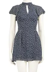 Navy Abstract Pattern Dress