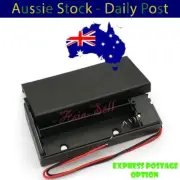 2pcs Battery Holder 2x18650 Case 7.4V Box Container Lid ON/OFF Switch 2 x 18650