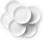 Corelle Livingware Dinner Plates Set (6-piece set), Winter Frost White, 26cm