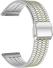 TOPBD 20mm 22mm Metal Bands For Garmin Forerunner 265 255 245 645 Misic Strap Venu 3 2 Plus Sq/Vivoactive 5 4 Stainless Steel Bracelet Watchbands