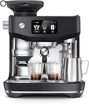 [Breville] the Oracle™ Jet Automatic Espresso Machine with Grinder & Milk Frother, Espresso Maker with Touchscreen, Cappuccino & Latte Machine for Home, BES985BTR, Black Truffle