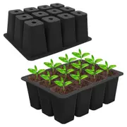 12-Cell Seedling Pots Tray Reusable Silicone Seedling Pot