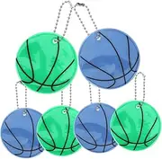 JOINPAYA Convenient Reflective Basketball Keychains Glow the Dark Pendant Reflectors for Portable for Basketball Fans and Parties Includes