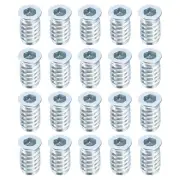 70Pcs Threaded Inserts, M6-1x20 Nut Threaded Inserts for Wood Working Tools