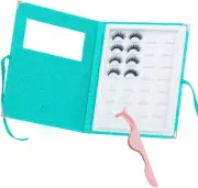 16 Paris Eyelash Storage Book Portable Eyelash Organizer Holder Case Make Up ...
