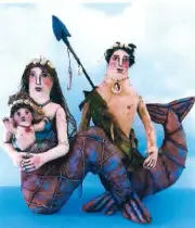 Cloth Folk Art Doll Sewing Pattern "Sea People" By Susan Barmore