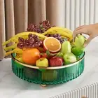 Storage Shelf Noise-free Rotating Organizer 360-degree Spice Rack Cosmetic