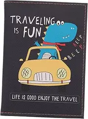 [Veemoon] Cartoon Passport Holder Portable Id Cards Storage Pouch Multi Functional Document Container for Travel Durable and Easy to Carry for Teachers and Students
