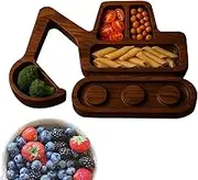 Charcuterie Tray, Serving Board Cheese Platter Vehicle Shape, Wooden Serving Platter Table Centerpieces, Food Container for Snack Bread Fruit Meat Vegetable