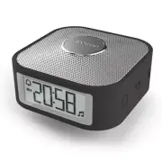 Oregon Scientific Smart Bluetooth Music/Speaker Square Black 8.5cm Alarm Clock