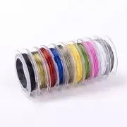 10 Rolls/pack Magnet Wire Weaving Copper Wire Jewelry Beading Wire