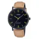 【CASIO 卡西歐】CASIO 指針男錶 皮革錶帶 黑色錶面 生活防水 MTP-VT01BL(MTP-VT01BL-1B)