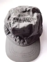 Boys Baby Kids H & M 100% Cotton Grey Flat head Military Army golf Cap Sun Hat