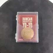 Duncan Wooden Crossed Flags Tournament Vintage-Replica YoYo Natural NIB
