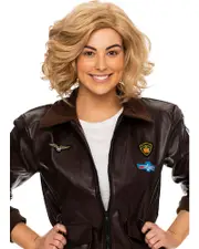 80s Charlie Deluxe Curly Blonde Bob Wig