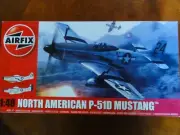 1/48 Airfix NORTH AMERICAN P-51D "MUSTANG" Fighter plastic model kit NEW sealed