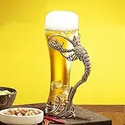 Personalised Beer Mugs Tankards,Beer Mugs,Beer Steins,425ml Large-Capacity Beer Mug,Lead-Free Glass Whiskey Cup,Personality Bar Party Beer Cup