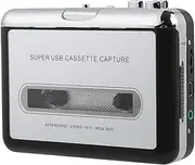 Audio Cassette to Digital Converter, Cassette to MP3 Converter Tape Cassette to Cd Converter Portable Cassette Player with Earphone