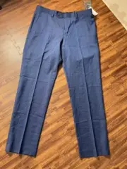 Michael Kors Macarthur Men's Blue Dress Pants Wool Size 32W x 30L