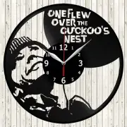 One Flew Over the Cuckoo's Nest Vinyl Record Wall Clock Decor Handmade 4763