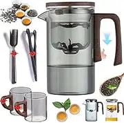 Assassins teapot Magnetic Glass Teapot with Infuser - Enchanting Witchcraft Design, for Loose Leaf Tea, Includes Strainer and Lid - Ideal for Tea Lovers and Giving