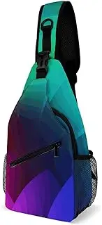 [GHBNK] Corgi Wearing Tie Crossbody Small Sling Backpack Sling Bag for Women Men Travel Hiking Chest Bag Daypack