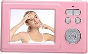 Generic 1080P Digital Camera for Photography, Autofocus 48MP 5X Zoom Compact Point Shoot Vlogging Camera for YouTube, Video Camera with 2.4 Inch Screen (Pinkish)