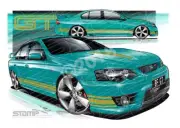 FPV BF GT BF GT BREEZE GOLD STRIPES A2 FRAMED PRINT (FV026E)