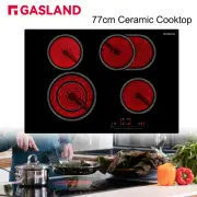 GASLAND 77cm 4 Zone Ceramic Cooktop 6600W Kitchen Electric Cooker Touch Control