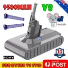 10000mAh Sony Battery For Dyson V8 SV10 Absolute Animal Motorhead 6.0Ah & Filter