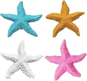 Mediterranean Resin Starfish Decor 7.5cm Mini for Ocean Themed Home, Fish Tank Accessories, Beach Shooting Props, Aquarium Ornaments, Durable Resin Craft Decoration