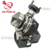 4" Inch Rotary Table Tilting With 65mm 3 Jaw Mini Lathe Chuck Milling Machine