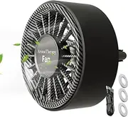Car Cooling Fan, USB Vent Mount, Portable Air Cooler, Colorful Light, Built In Scent Diffuser, Compact Size Black, Suitable for Truck RV Van Room Home Pickup Use