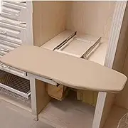 Ironing Board Hiding Ironing Board Foldable Ironing Station in Cabinet for Apartment & Small Room | Sturdy Folding Board, Easy-Release Lever,Platform with Heat-Resistant Cover for Space Savi