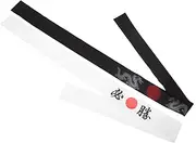 [TOKIDNY] 2pcs Japanese Style Hat Cooking Headband Samurai Warrior Headband for Martial Arts Daily Fashion