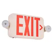 VEVOR LED Exit Sign with Emergency Lights, Two LED Adjustable Heads Emergency Ex
