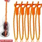 3pcs long Plastic Drain Snake Set Instant Clog Remover For Shower Sink Tub
