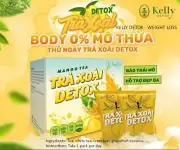 4x Giam Can Mango Kelly Detox Herbal Tea - Weight Loss, Slim Body