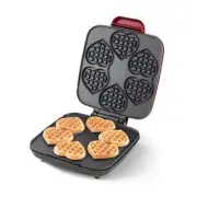 DASH Multi Mini Heart Shaped Waffle Maker Six Mini Waffles Perfect for Famili...