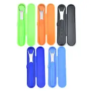 Multicolor Tongue Scraper Cleanner Reduce Bad Breath Dental Oral Hygiene & Case