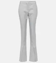 [Off-White] Off-White Mid-rise technical flared pants AU 10 white