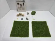 Craft Supply Miniature Fairy Garden Diorama Micro Mini Rubber Duck Grass Bridge