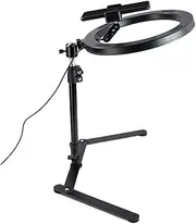 LED Selfie Ring Light Photography Lights with Remote LED Selfie RingLight for Phone Cooking Photography Lighting Ringlight with Tripod Stand