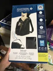 Sherpa Original Deluxe Medium Black Pet Carrier - Airline Approved