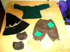 WIZARD OF OZ SCARECROW OUTFIT for 16"CPK Cabbage Patch HAT SHIRT PANTS BOOTS TIE