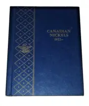 Whitman Bookshelf Canadian Nickels Album 1922 - on #9503 NEW NOS 1964 NO COINS